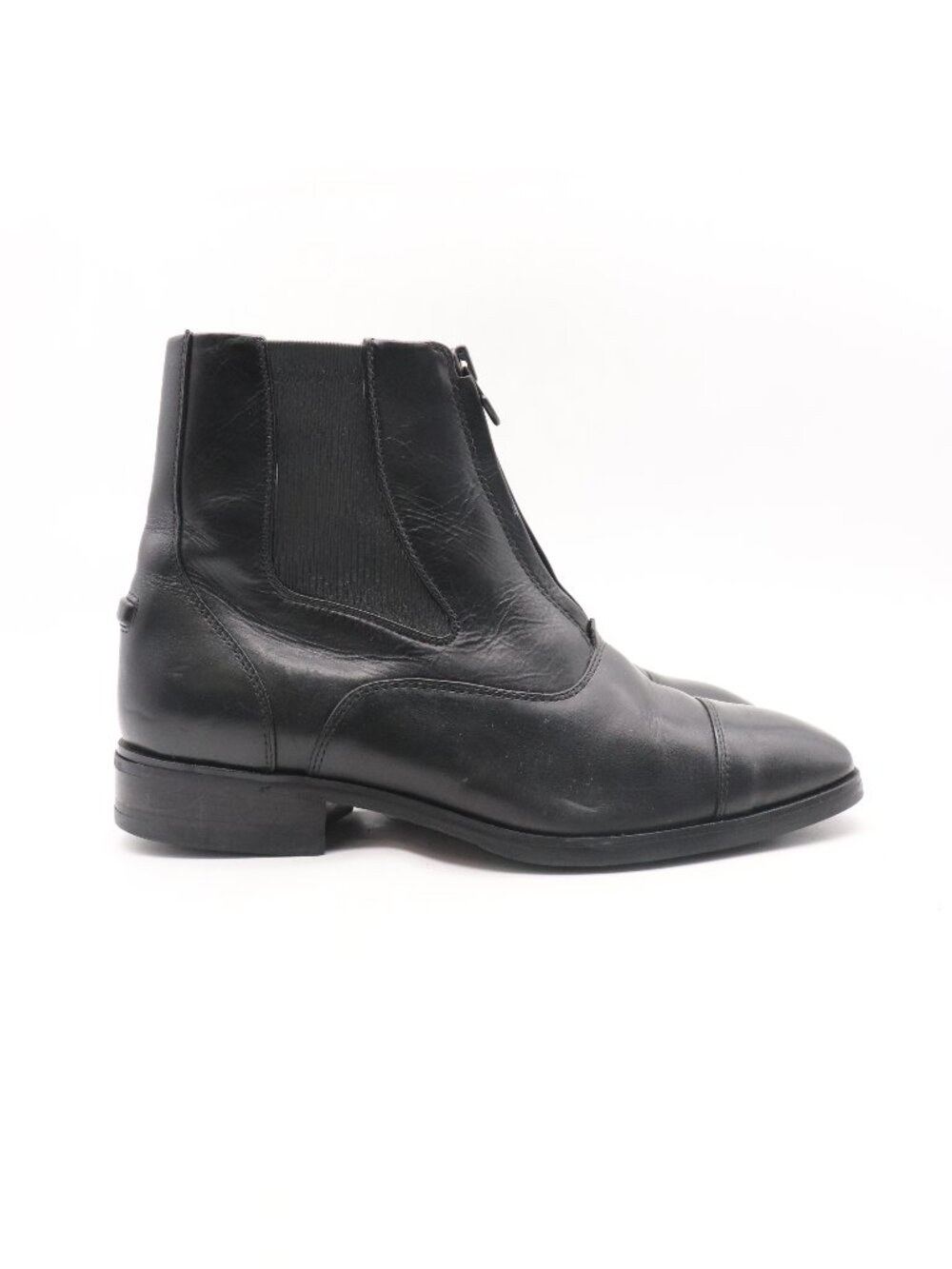 Ariat Heritage Paddock Zip Boots Women Size 8.5 Black Leather Horse Riding